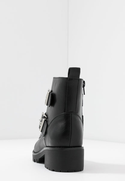 Anna Field Cowboy/Biker Ankle Boot - Black