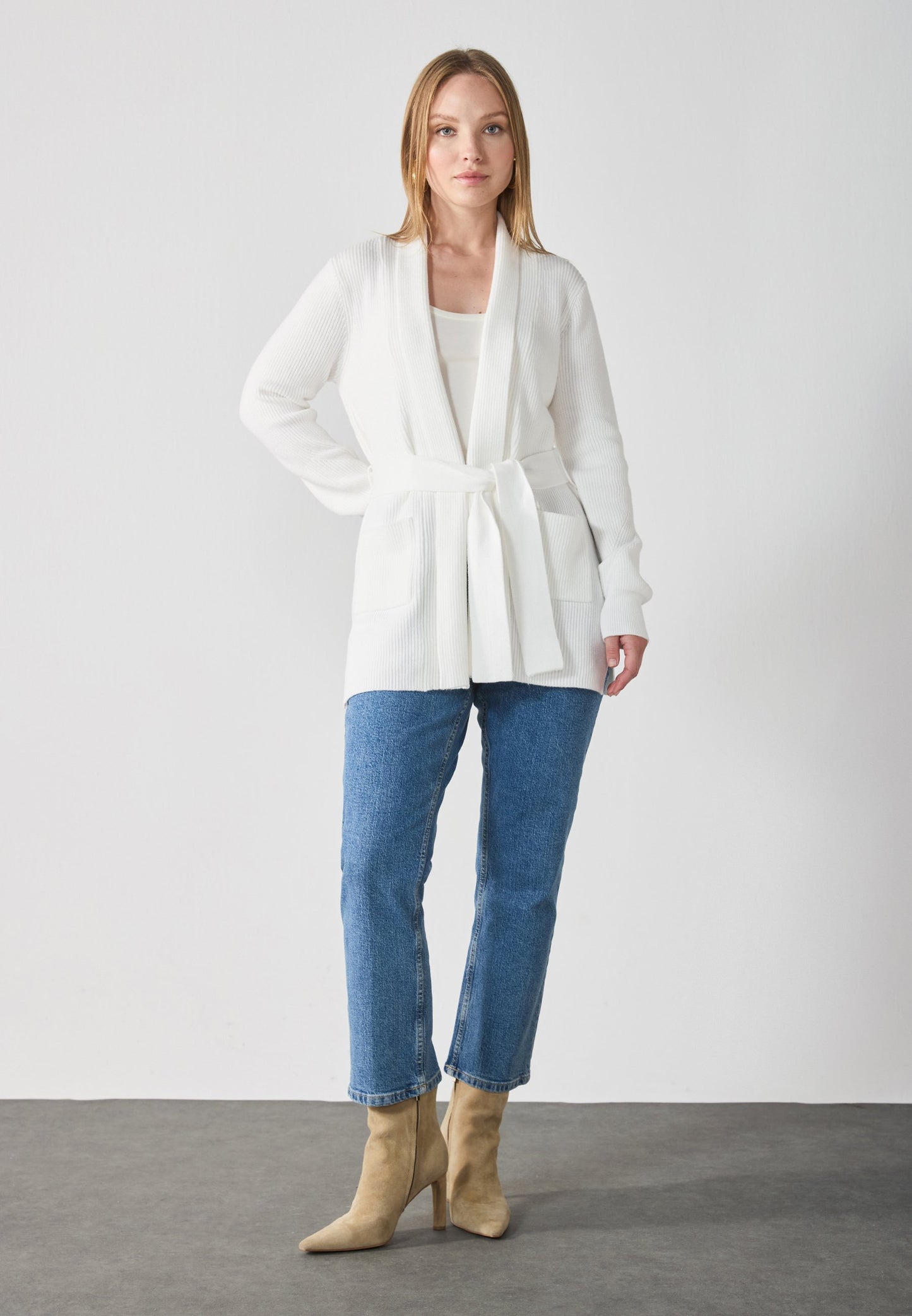 Anna Field Cardigan - White