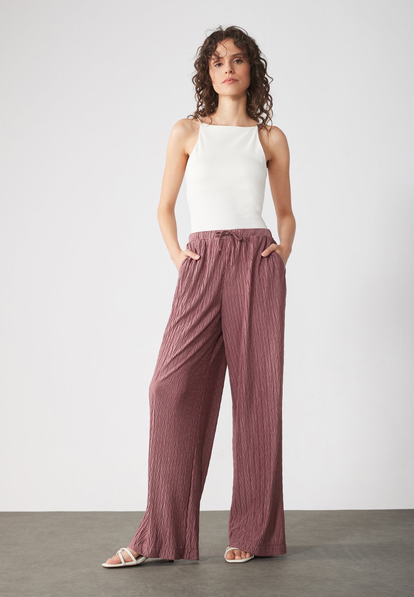 Anna Field Trousers - Rose Brown