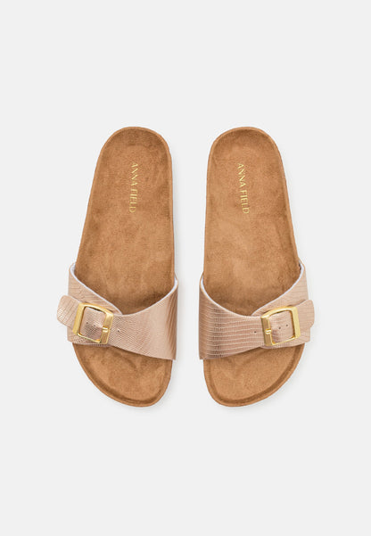 Anna Field Mules - Rose Gold-coloured