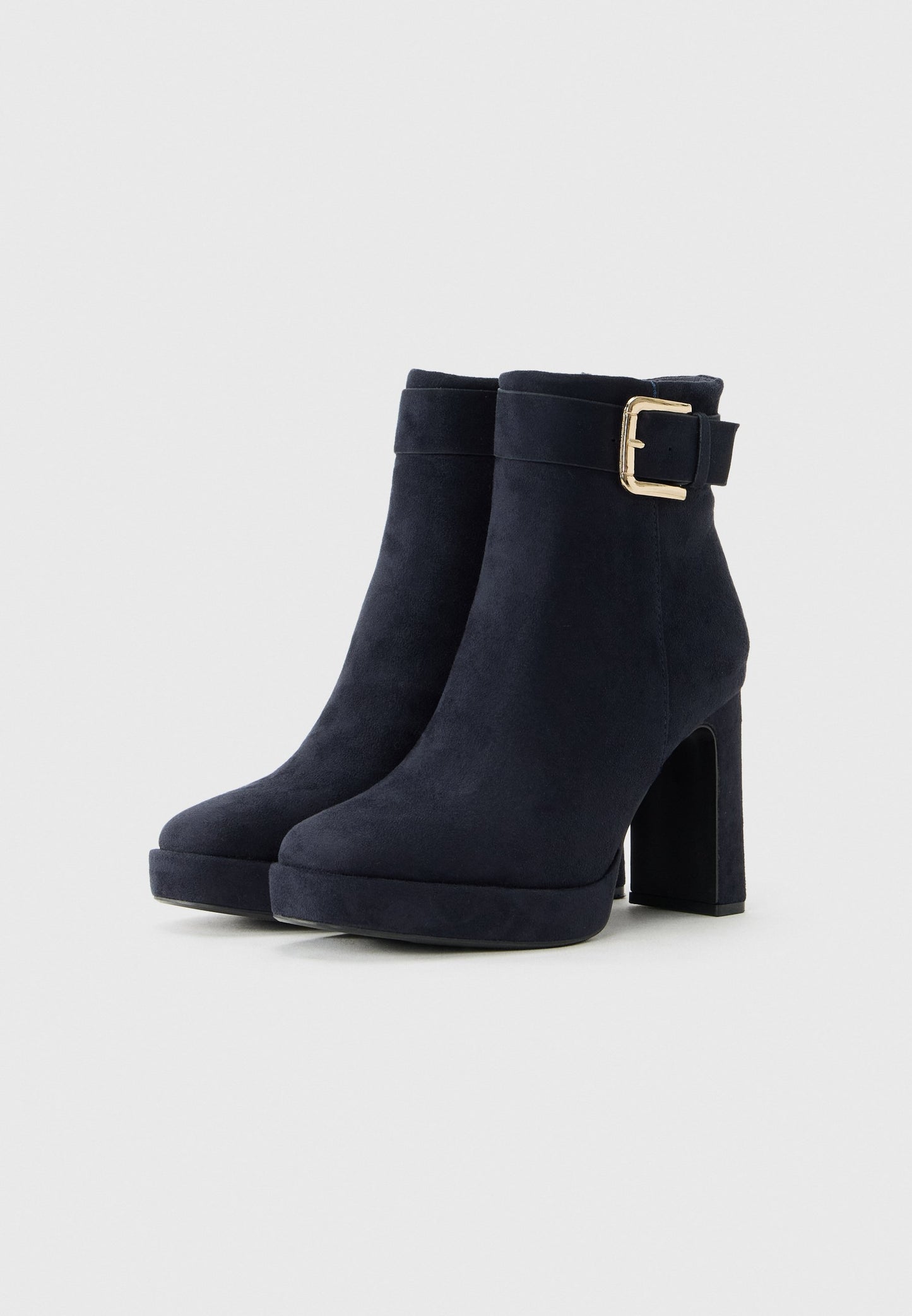 Anna Field High Heeled Ankle Boots - Dark Blue