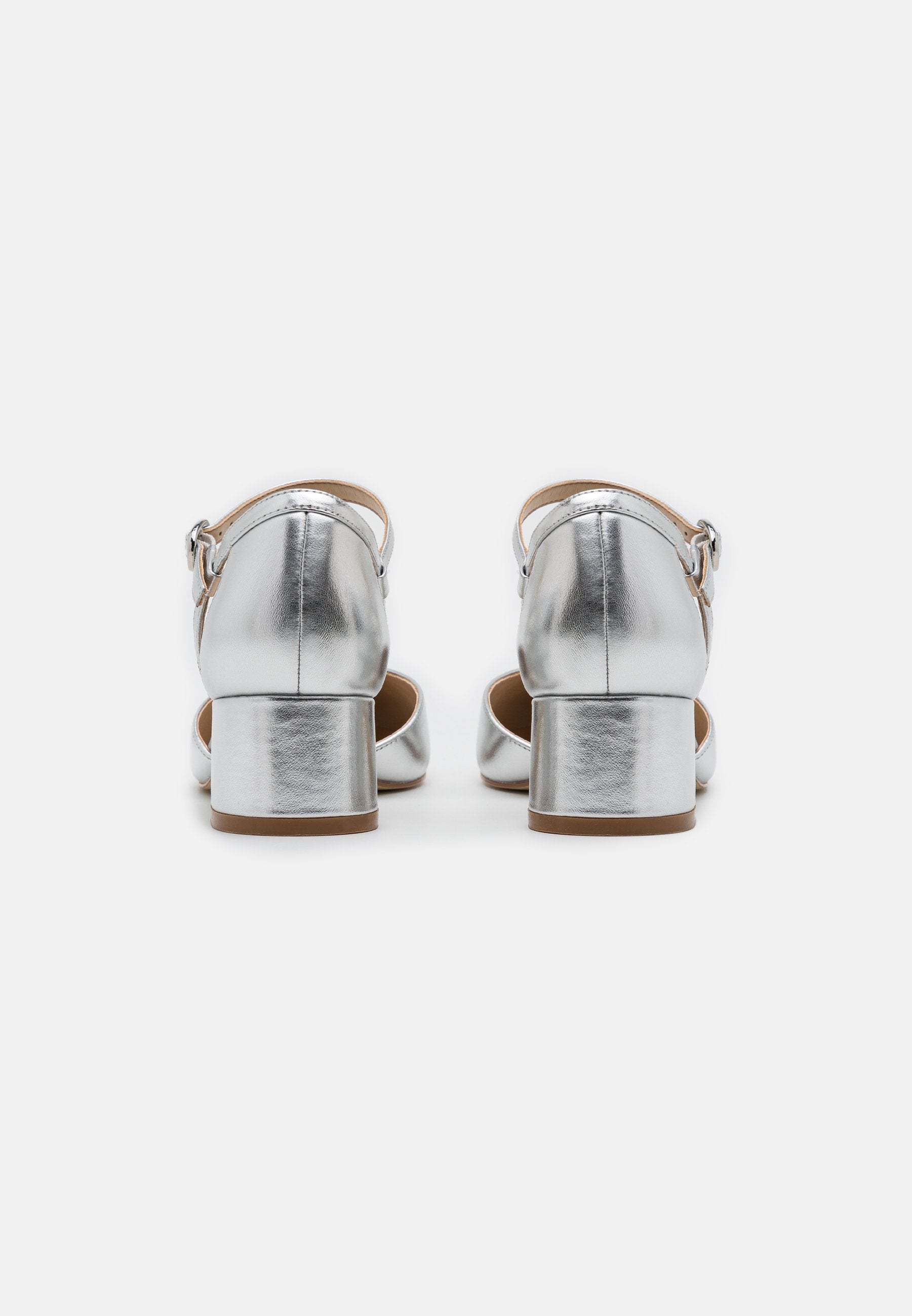  LEATHER - Classic Heels - Silver