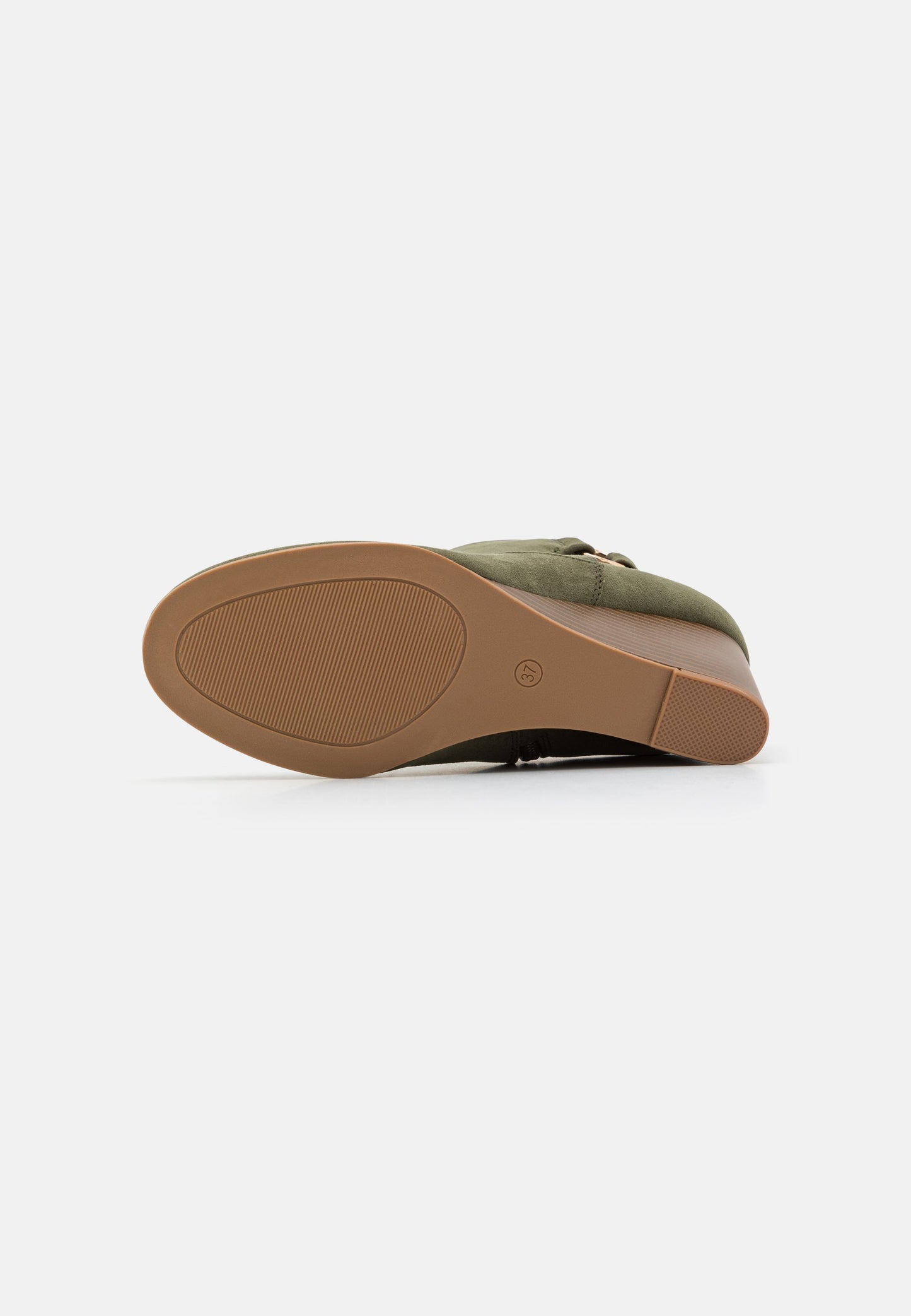 Anna Field Wedge Ankle Boots - Khaki