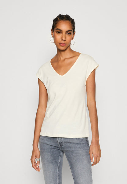 Anna Field 2 PACK - Basic T-shirt - Off-white/bordeaux