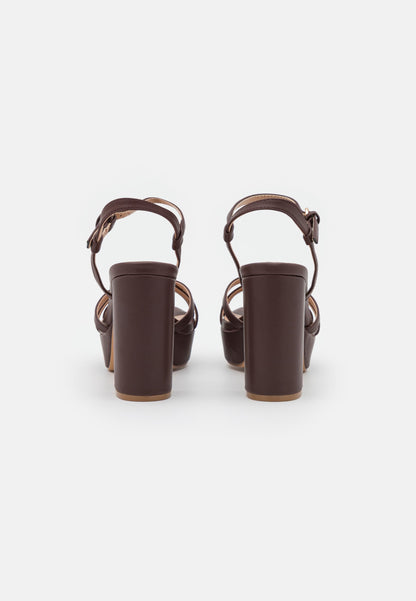 Anna Field Platform Sandals - Dark Brown