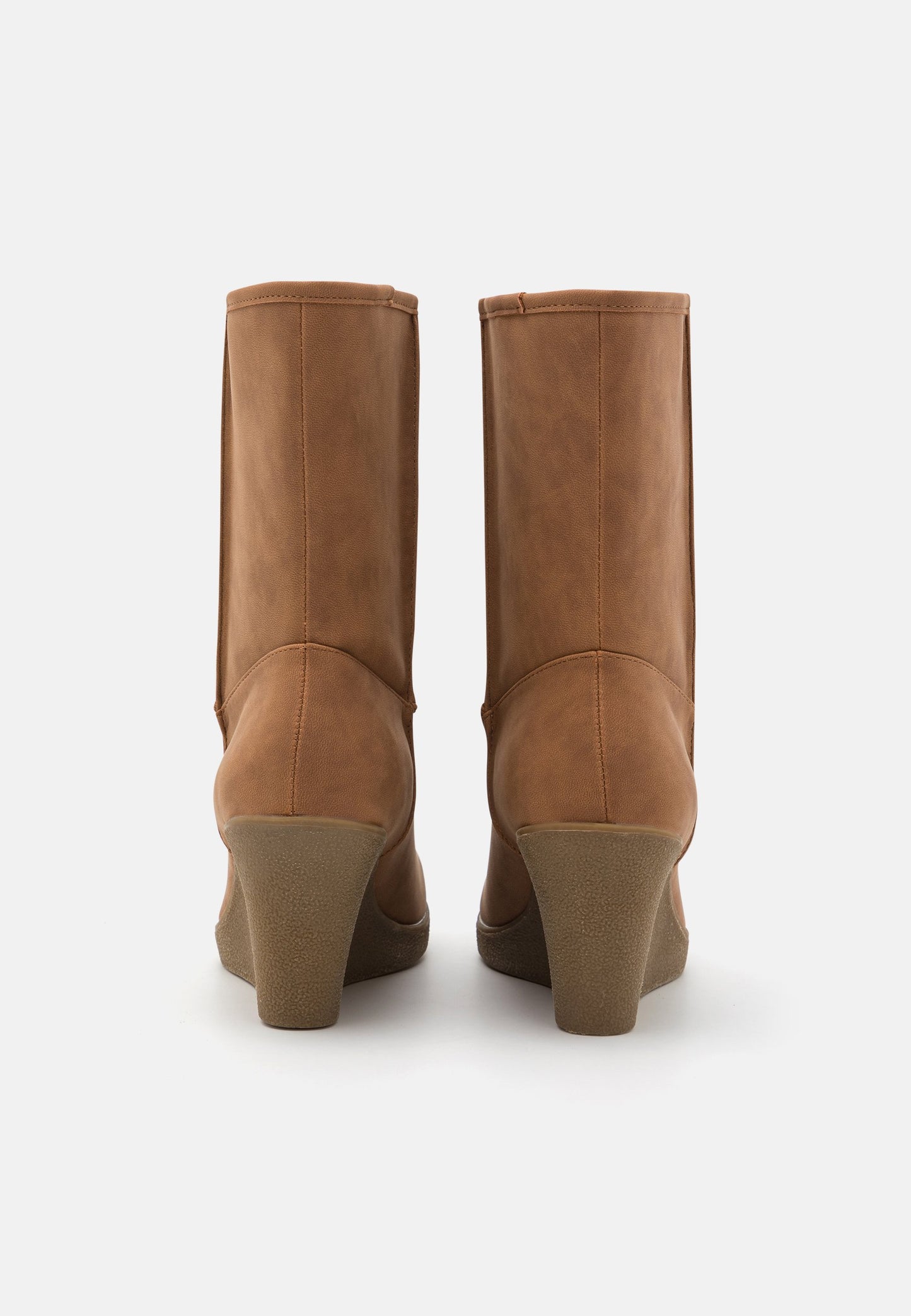 Anna Field Winter Boot - Wedge Ankle Boots - Cognac