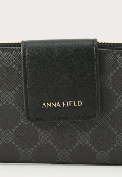 Anna Field Wallet - Black/grey
