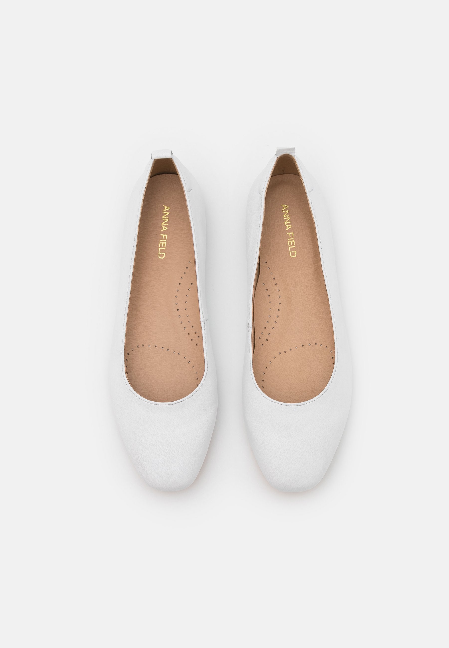 Anna Field Leather Comfort - Ballet Pumps - White