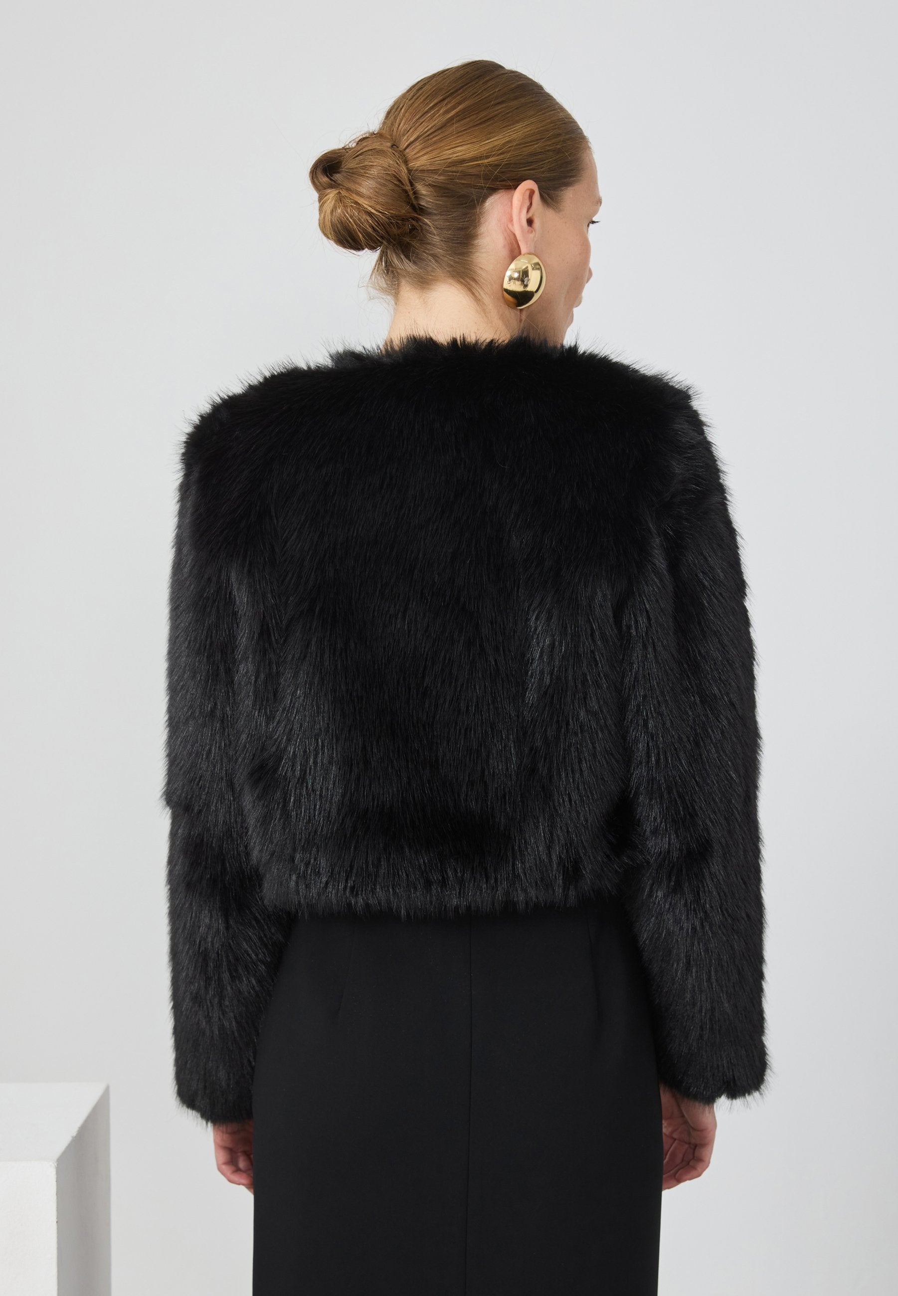 Anna Field CROPPED - Winter Jacket - Black