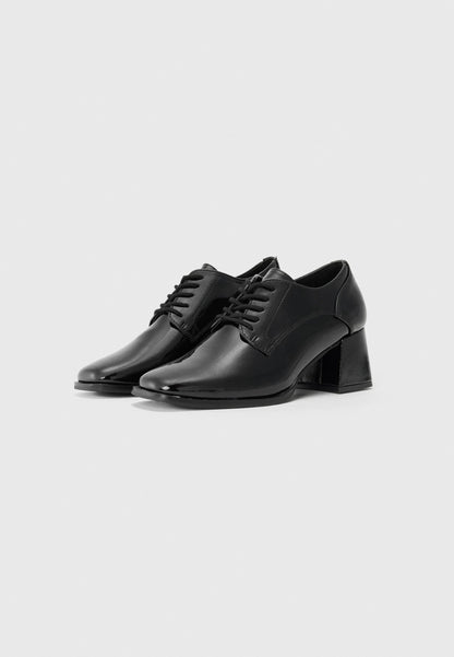 Anna Field Lace-up Heels - Black