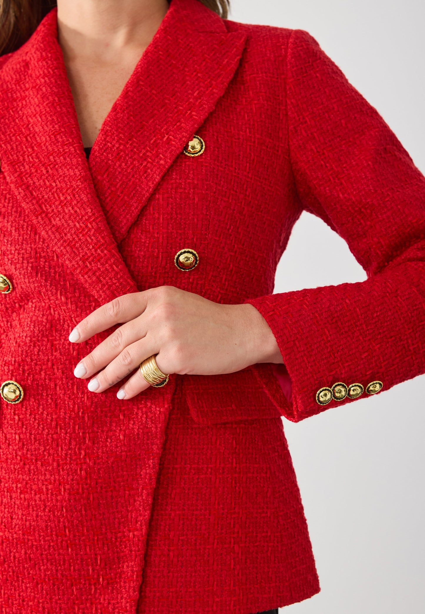Anna Field Blazer - Red