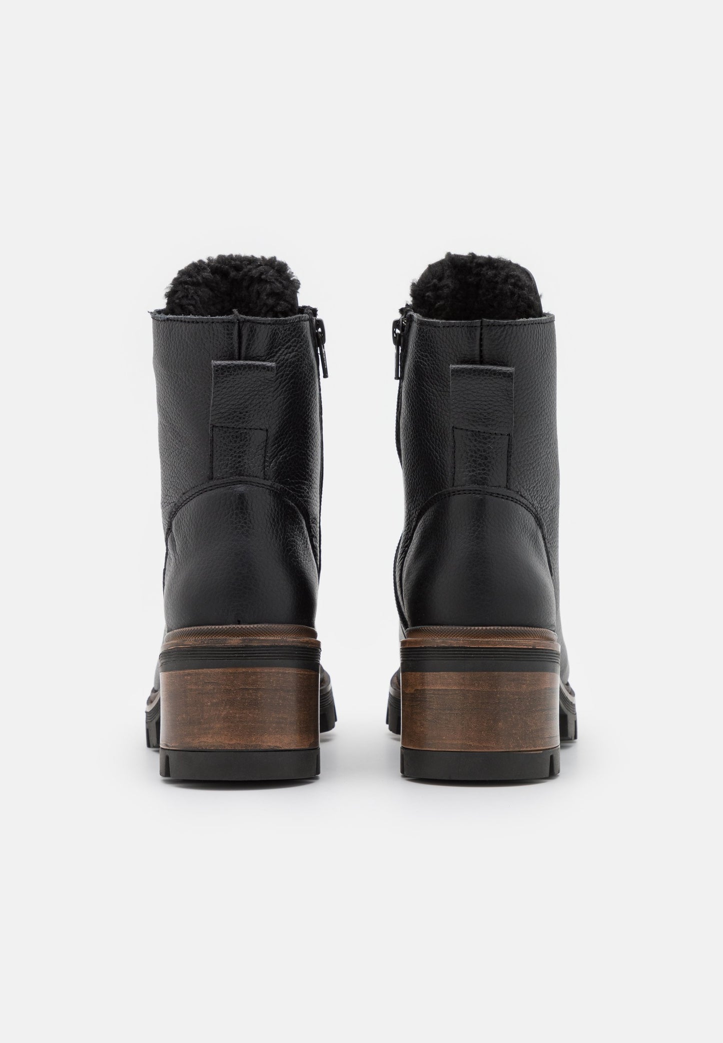 Anna Field Leather Winter Bootie - Platform Ankle Boots