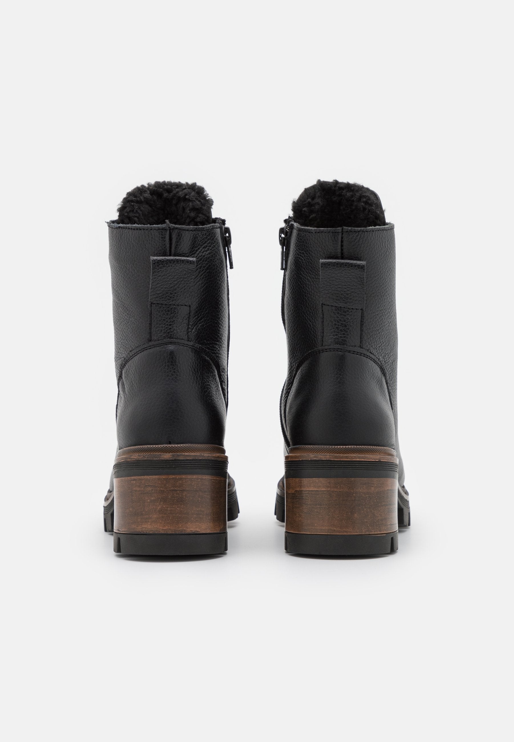 Anna Field Leather Winter Bootie - Platform Ankle Boots