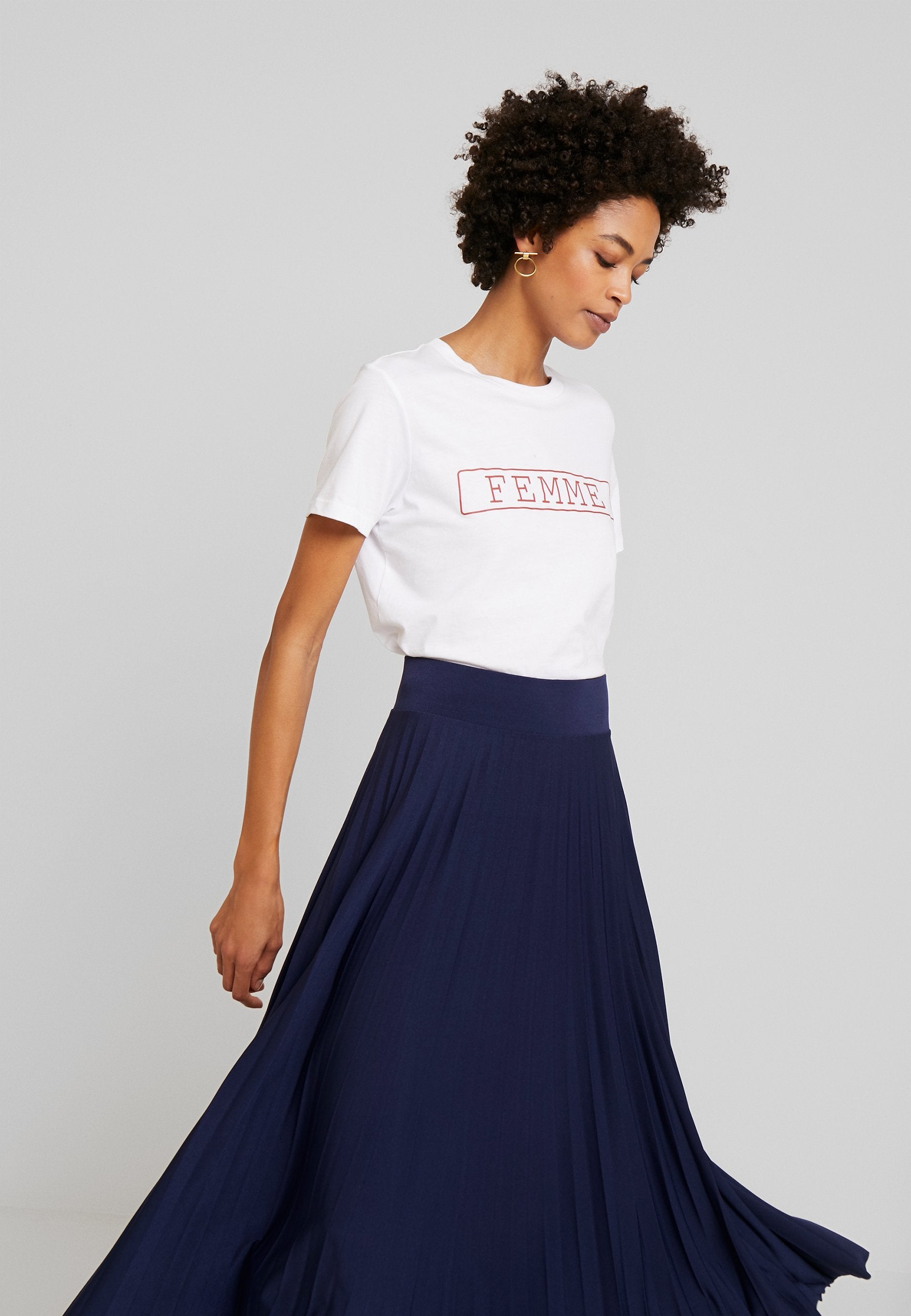 Anna Field Plisse A-Line Midi Skirt - A-Line Skirt
