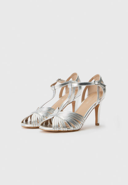 Anna Field High Heeled Sandals - Silver-coloured