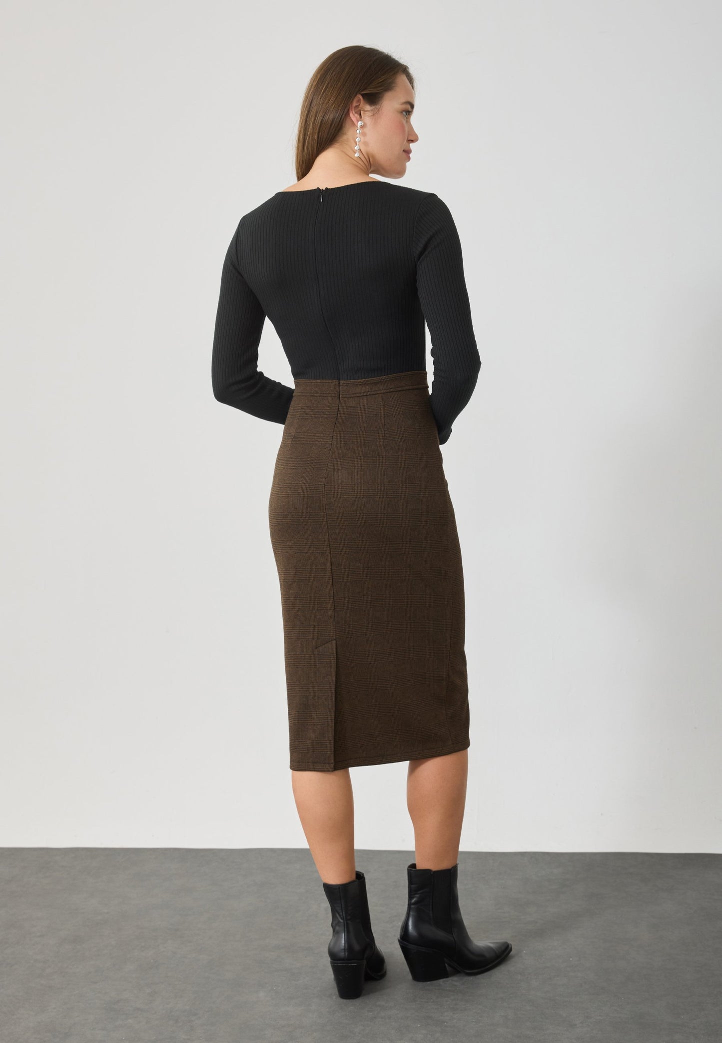 Anna Field Jumper Dress - Black/brown
