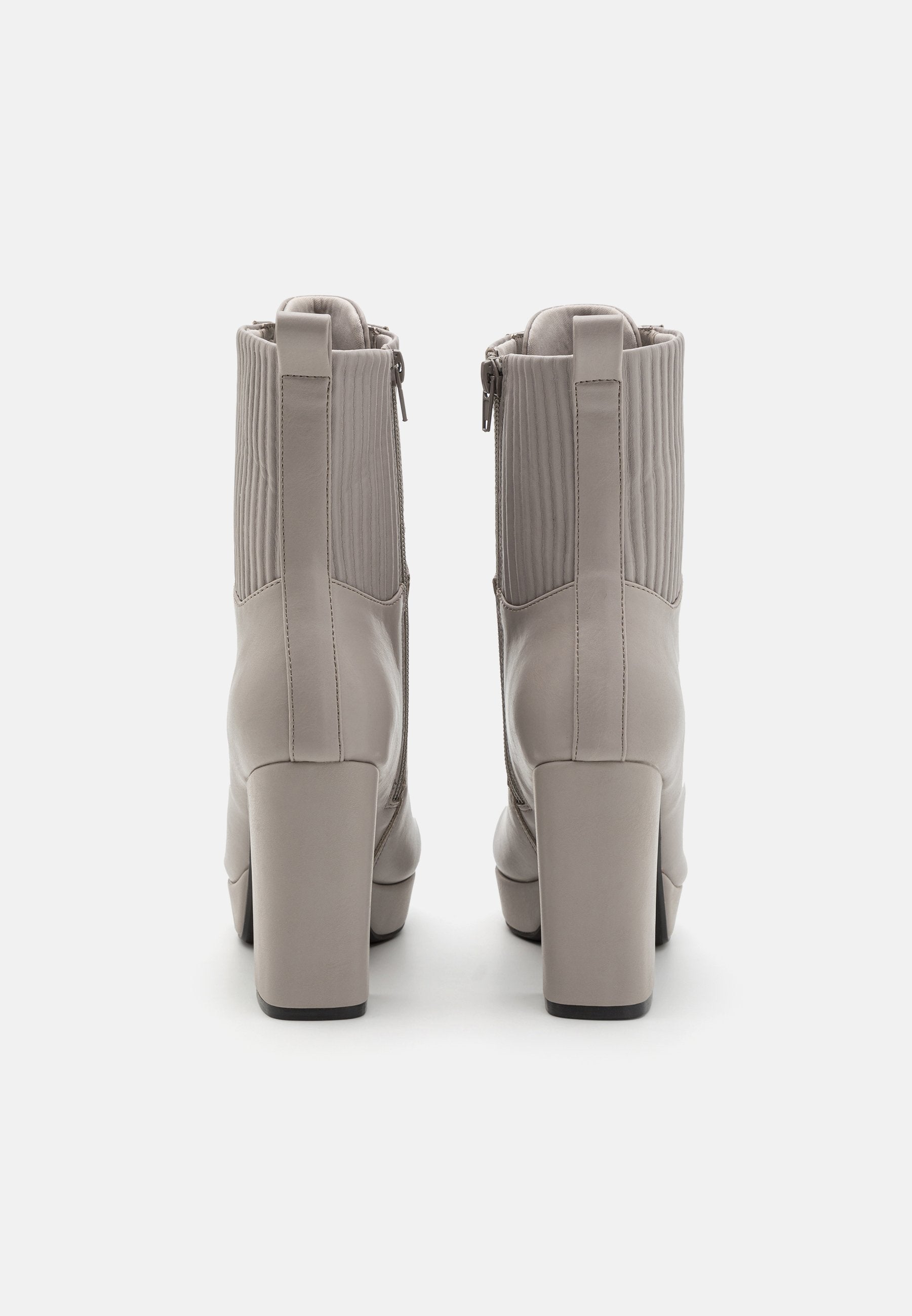 Anna Field High Heeled Ankle Boots - Grey
