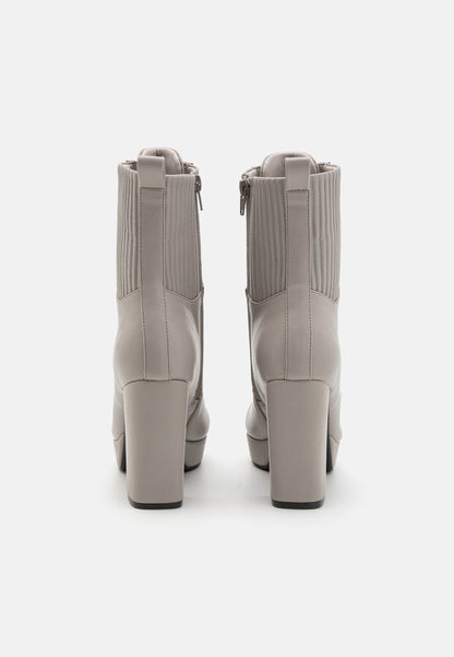 Anna Field High Heeled Ankle Boots - Grey