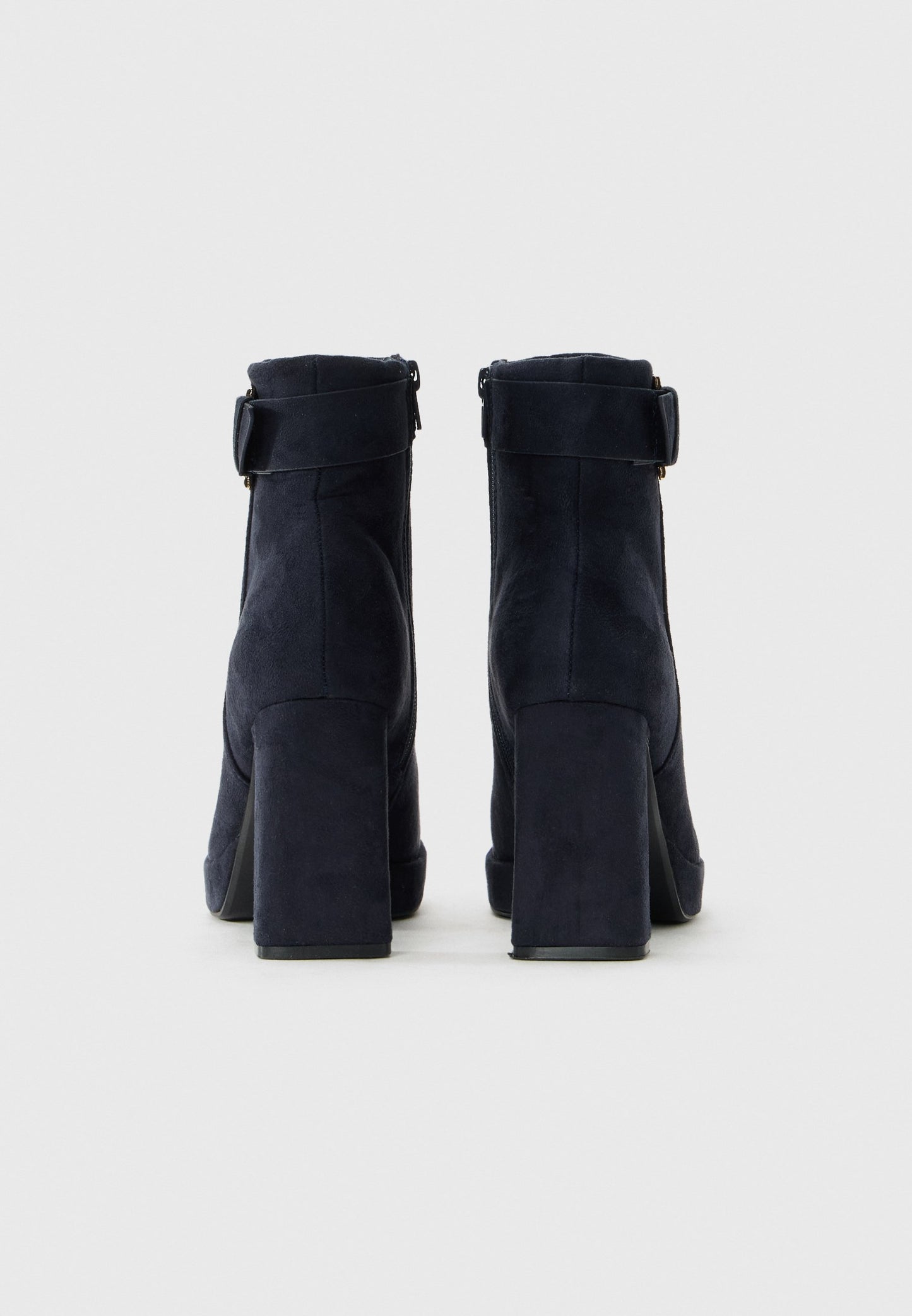 Anna Field High Heeled Ankle Boots - Dark Blue