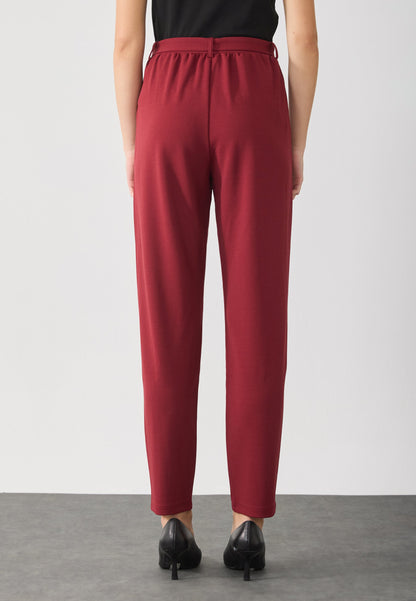 Anna Field Trousers - Burgundy