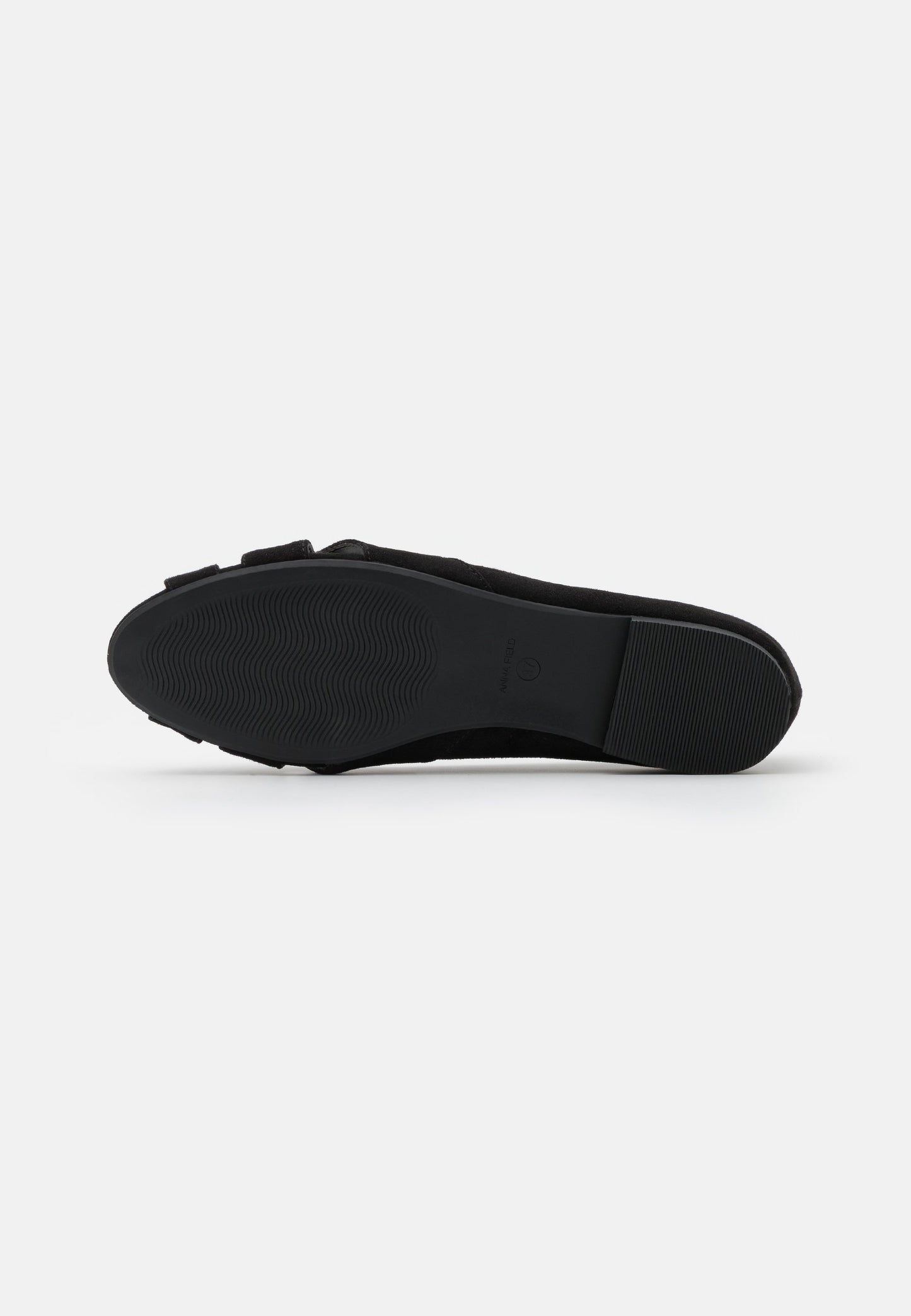 Anna Field Peeptoe Ballet Pumps - Black