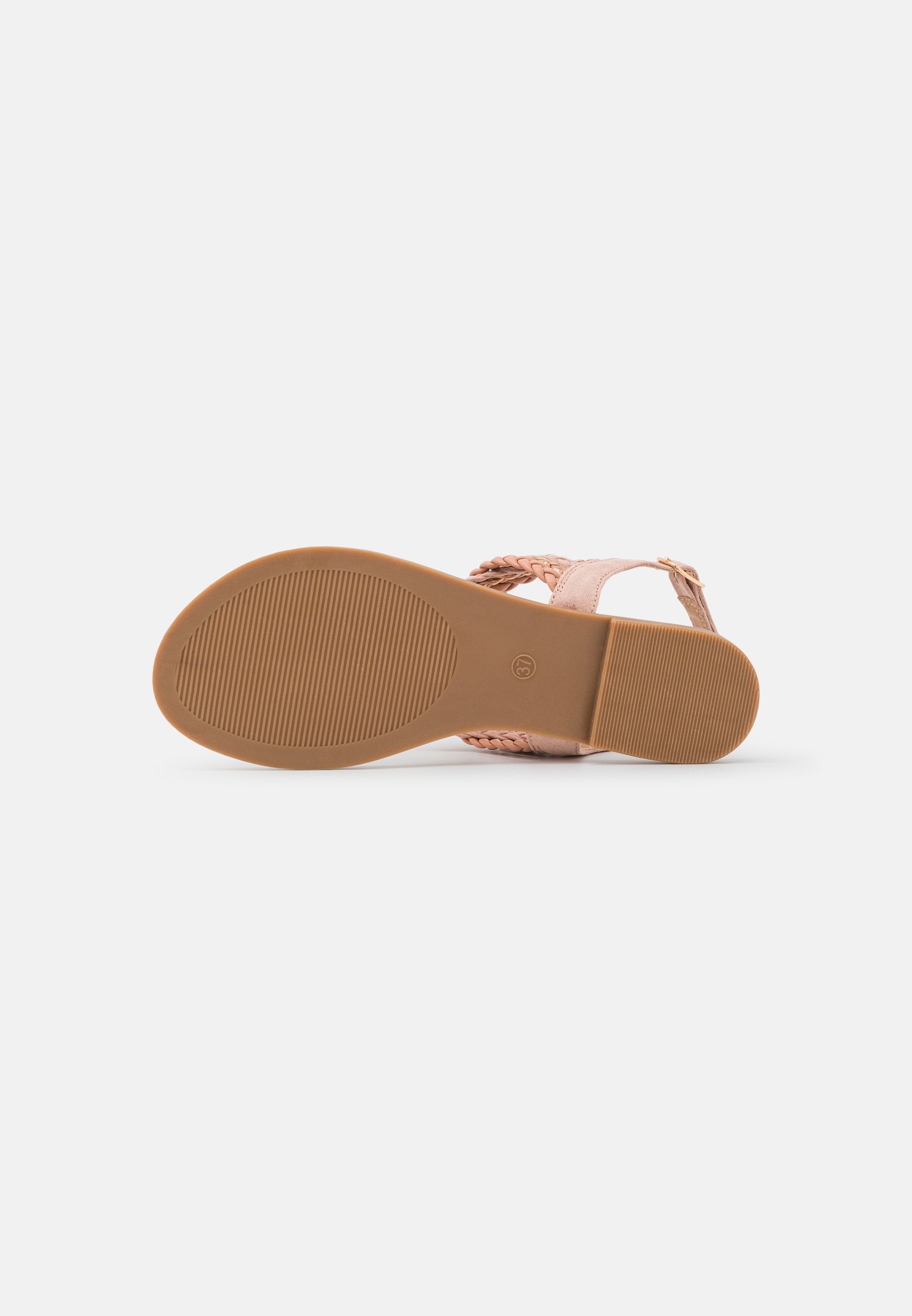 Anna Field T-Bar Sandals - Rose Gold-Coloured