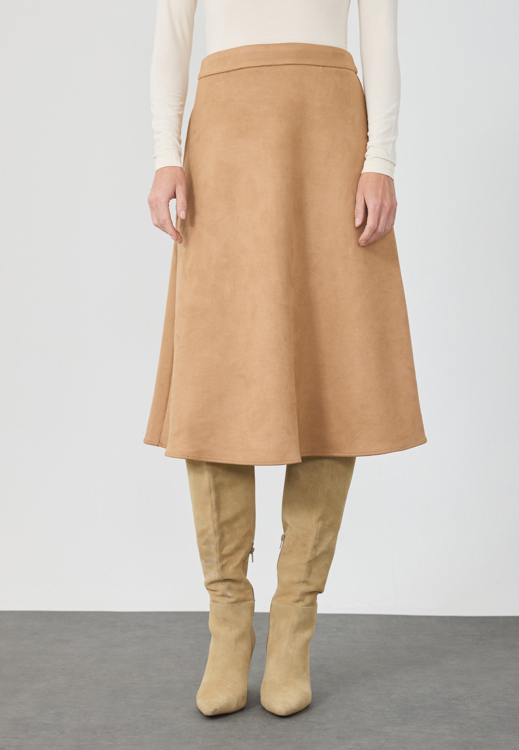 Anna Field SUEDE A LINE SKIRT - A-line Skirt - Brown