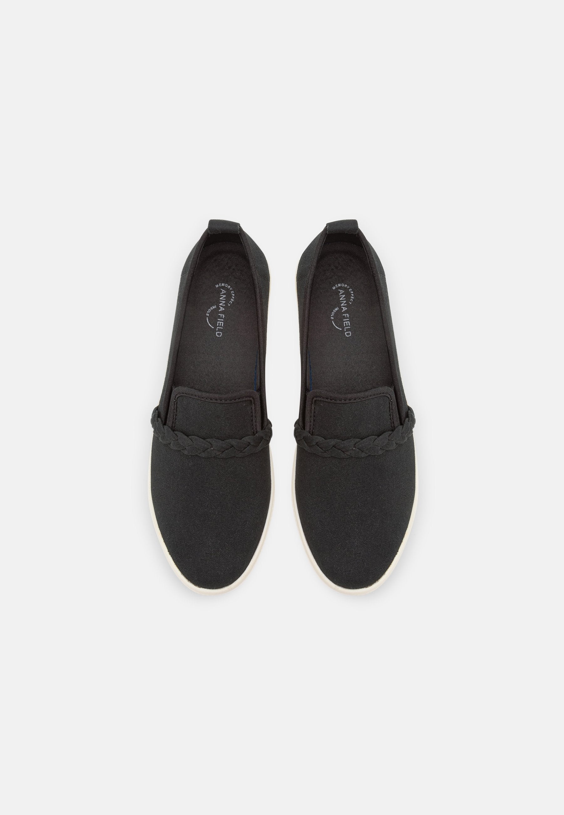 Anna Field Slip-Ons - Black