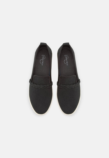 Anna Field Slip-Ons - Black
