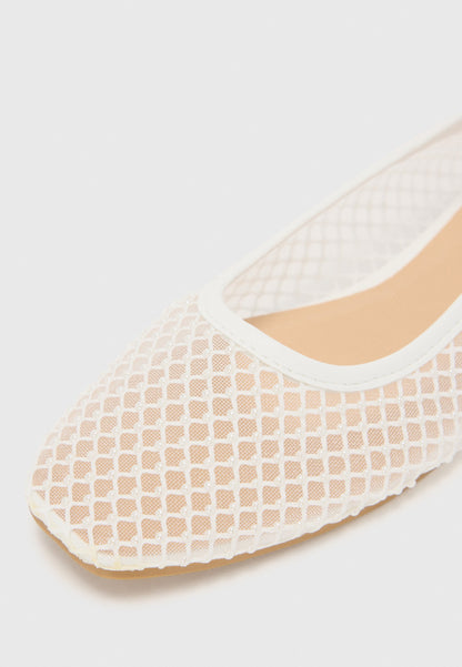 Anna Field Ballet Pumps - White