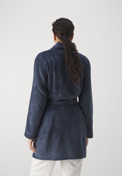 Anna Field Dressing Gown - Dark Blue