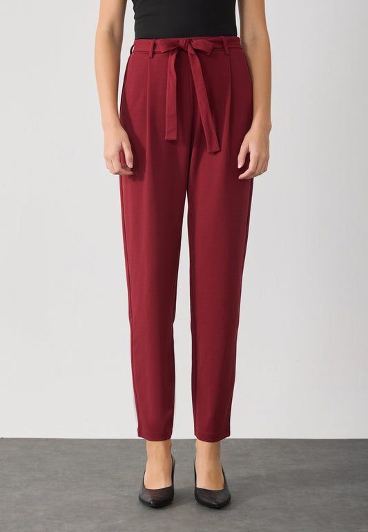 Anna Field Trousers - Burgundy