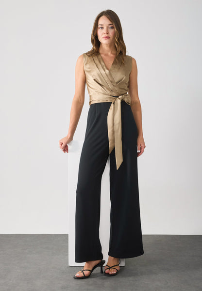 Anna Field Jumpsuit - Beige/black