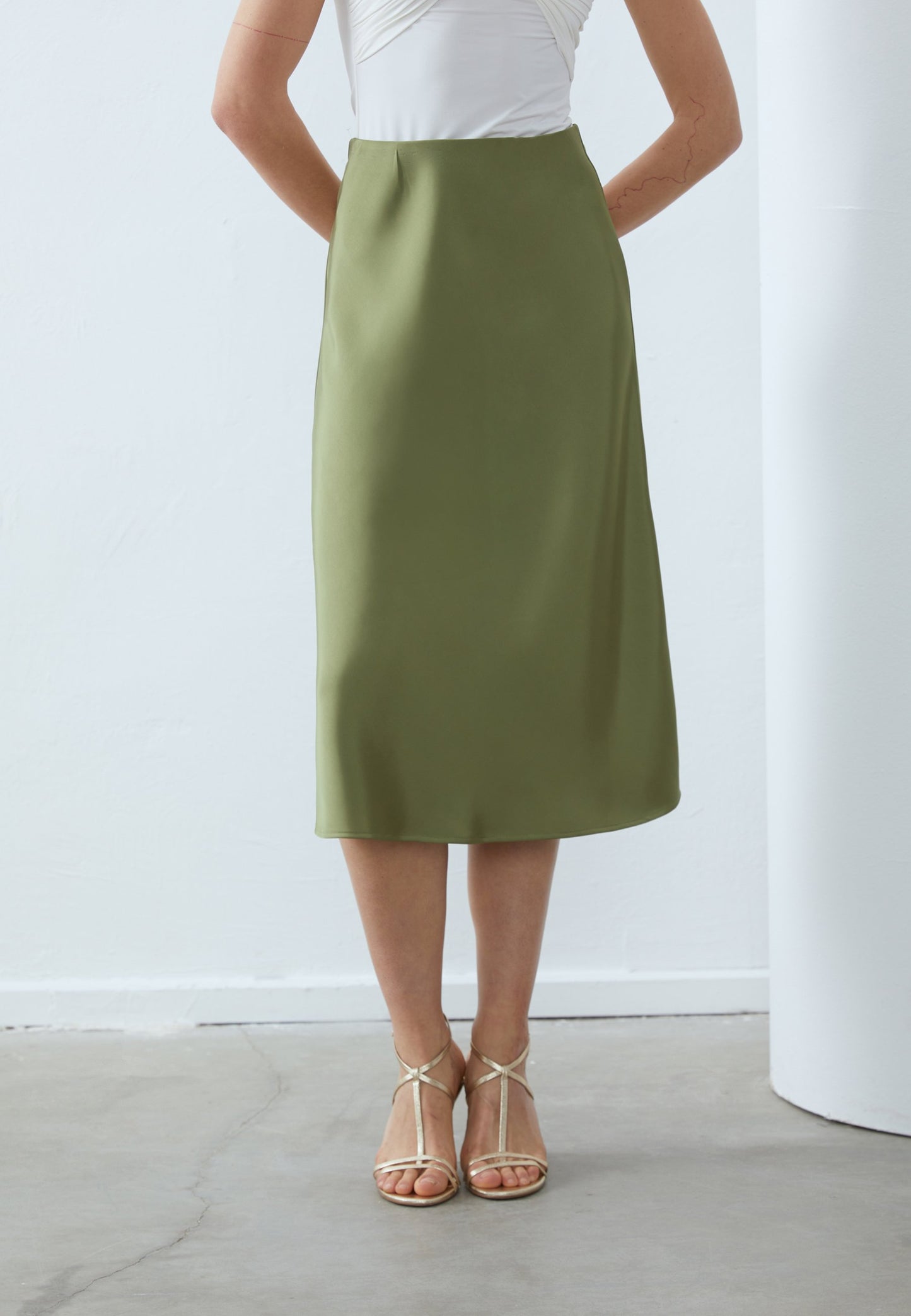Anna Field A-line Skirt - Green