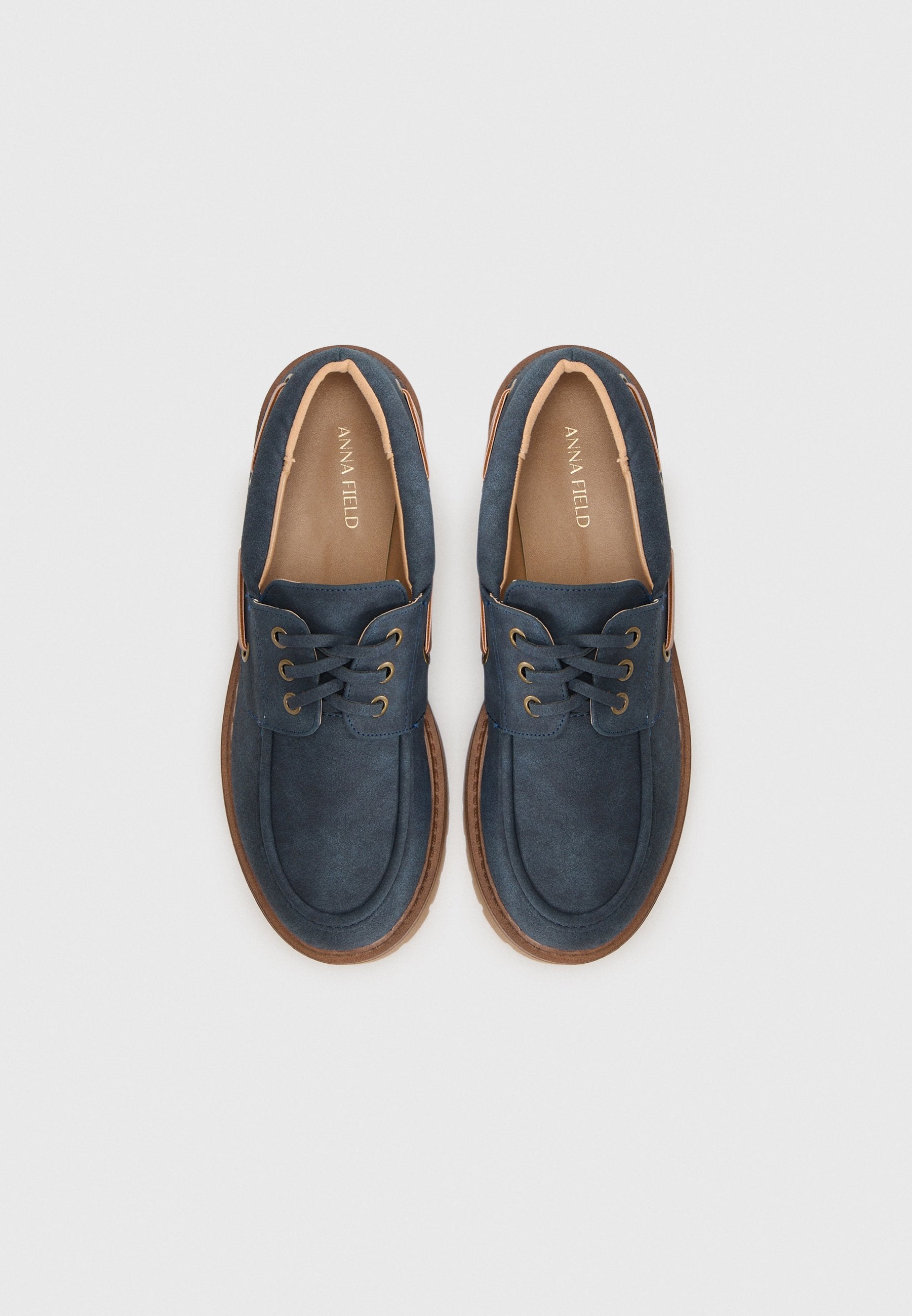 Anna Field Boat Shoes - Navy