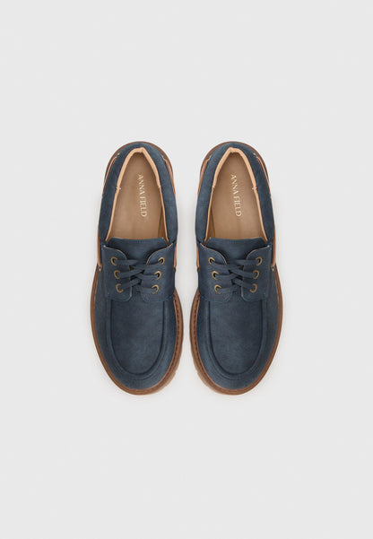 Anna Field Boat Shoes - Navy