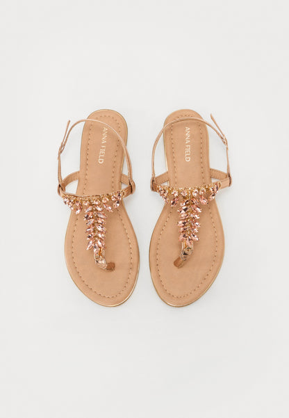  T-bar Sandals - Light Pink