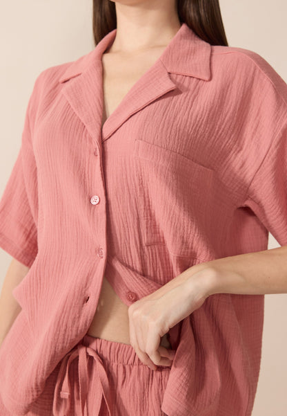 Anna Field SET - Pyjamas - Dusty Rose