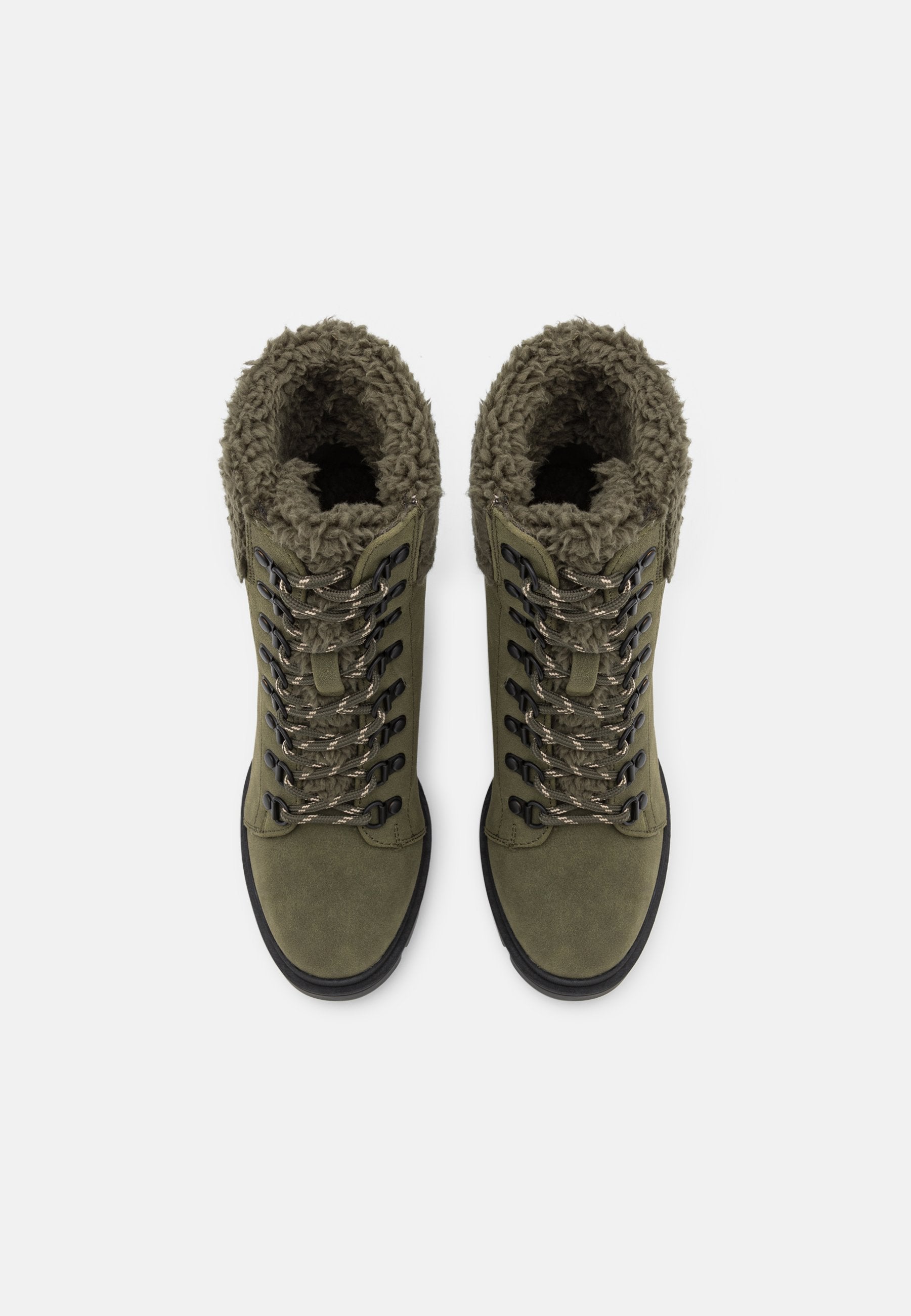 Anna Field Leather - Lace-Up Ankle Boots - Khaki