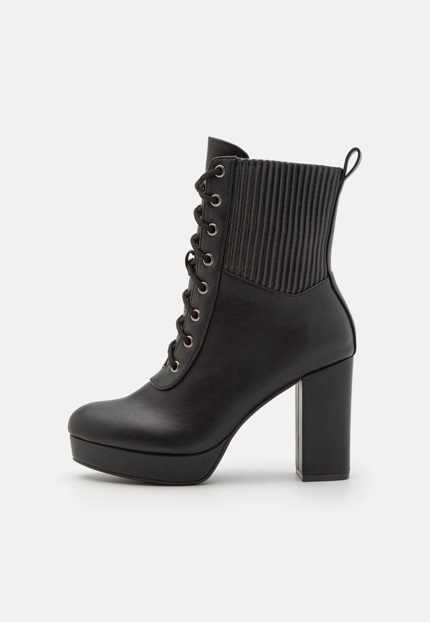 Anna Field High Heeled Ankle Boots - Black