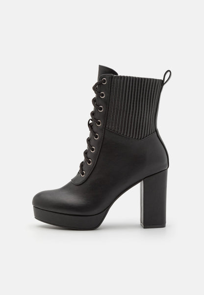 Anna Field High Heeled Ankle Boots - Black