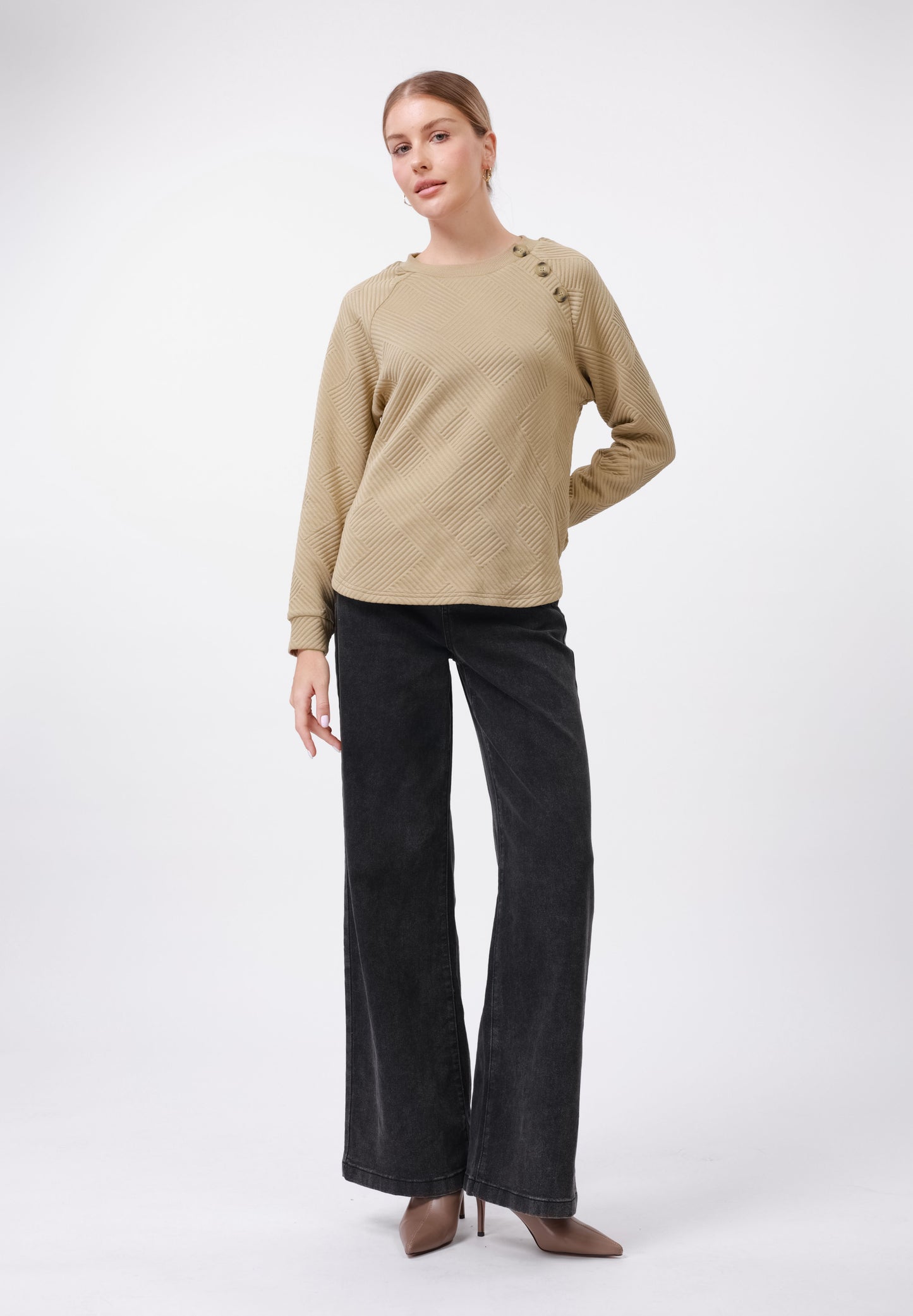 Anna Field Sweatshirt - Khaki
