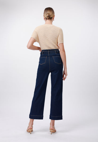 Anna Field Straight Leg Jeans - Dark Blue Wash