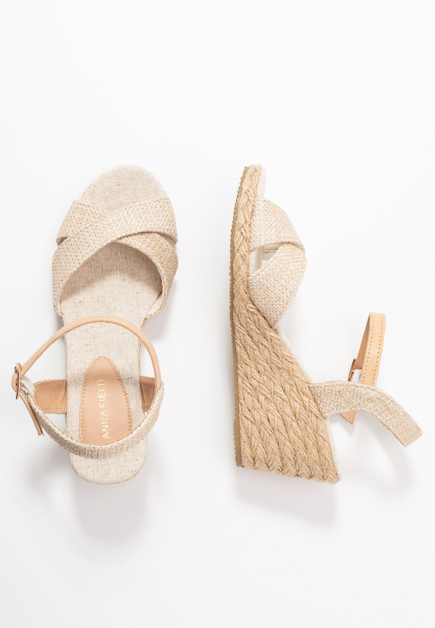 Anna Field Wedge Sandals - Beige