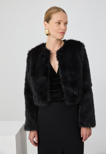 Anna Field CROPPED - Winter Jacket - Black
