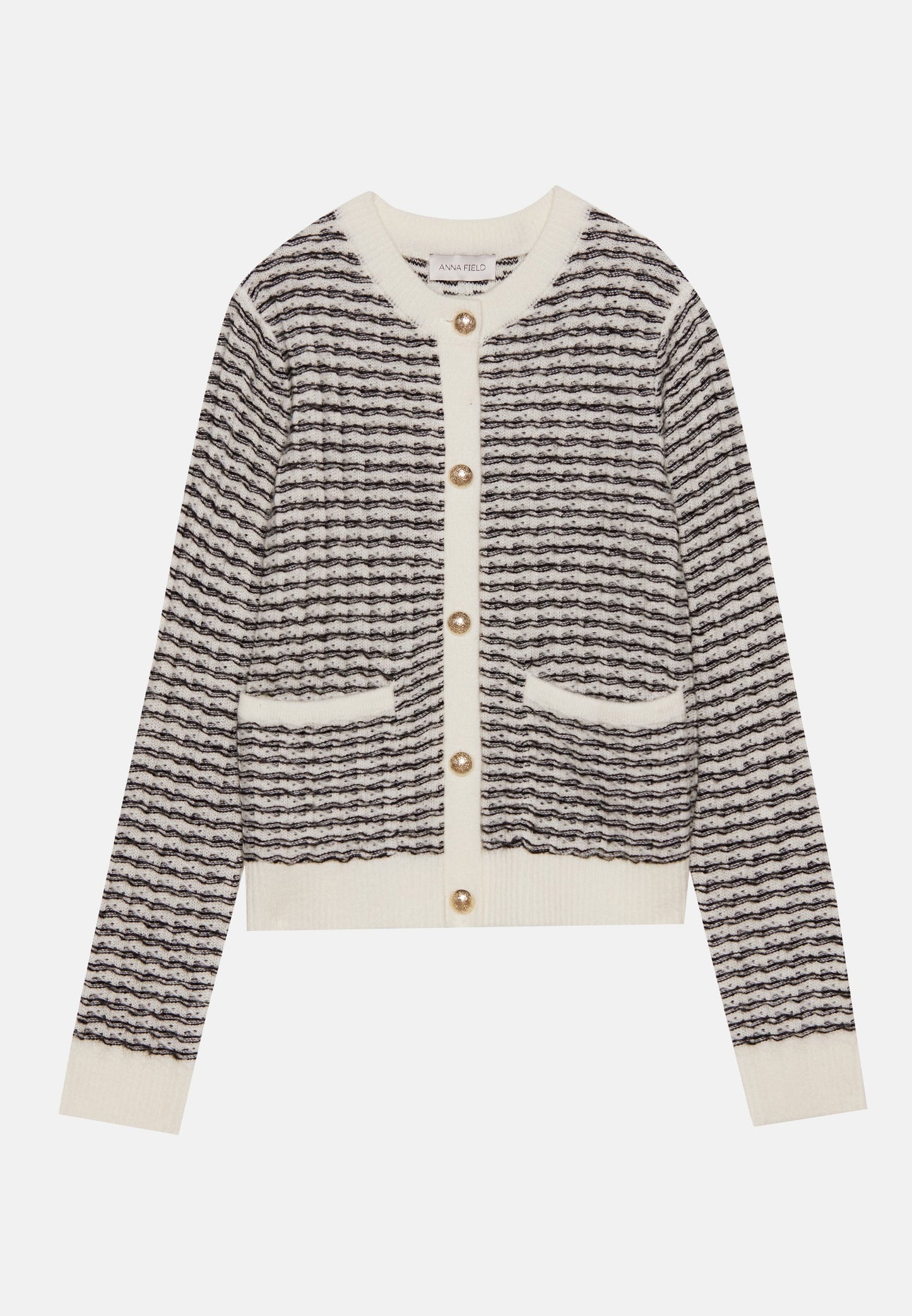 Anna Field Cardigan - Black/off-white