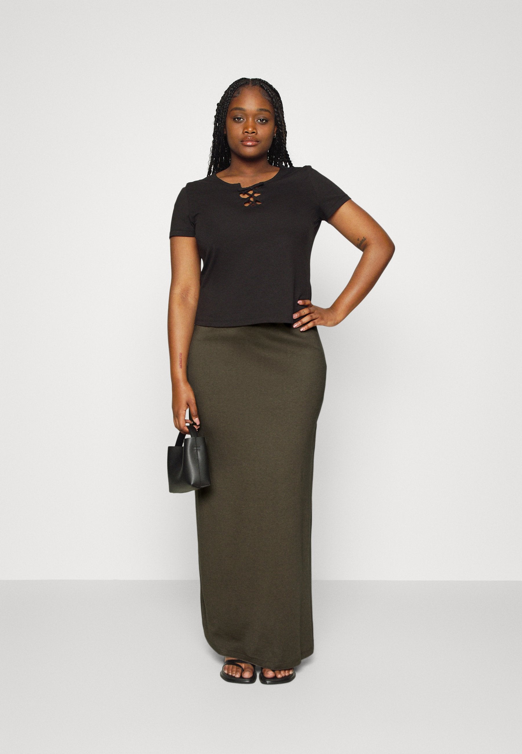  Drawstring Waistband - Maxi Skirt