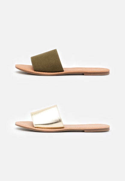 Anna Field 2 Pack - Mules - Khaki/Gold