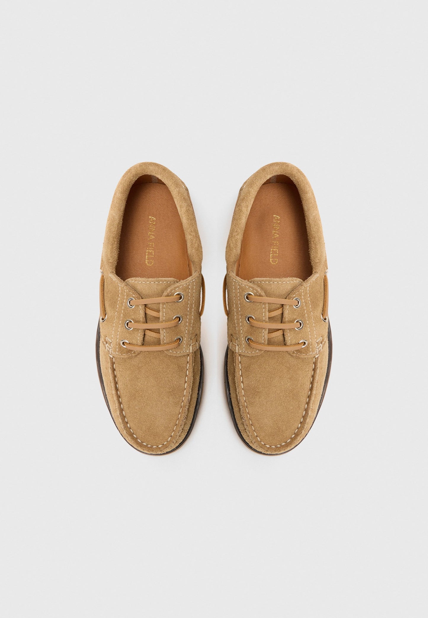 Anna Field LEATHER - Boat Shoes - Beige