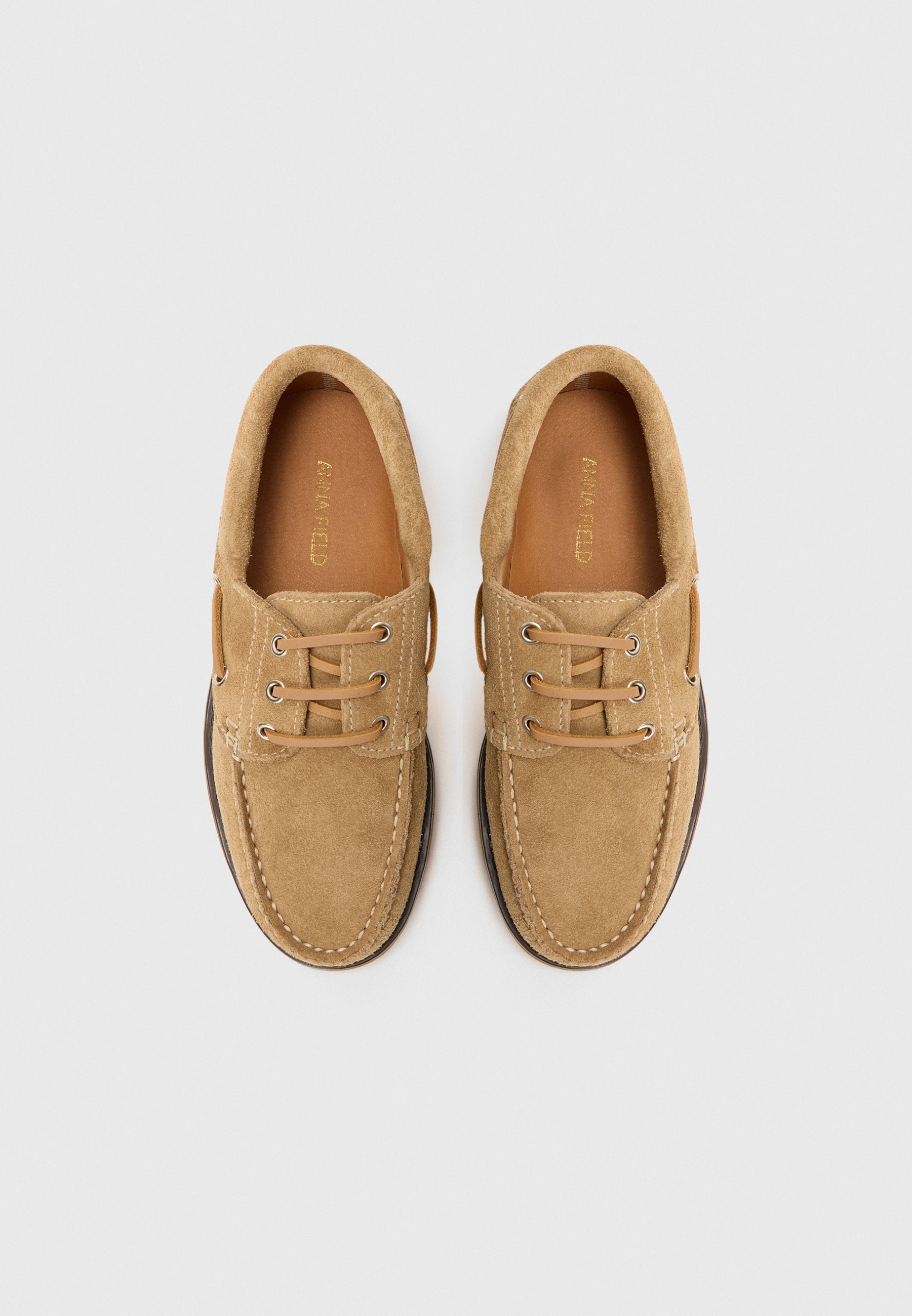 Anna Field LEATHER - Boat Shoes - Beige